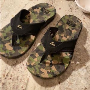 Reef flip flops camo / black size 11 , excellent